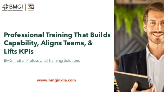 Professional Training That Builds Capability, Aligns Teams, & Lifts KPIs