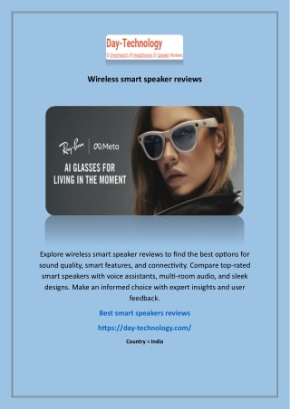 Best smart speakers reviews