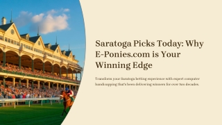Saratoga Picks Today