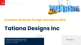 Creative Website Design Solutions 2025