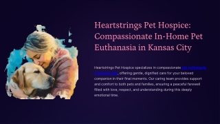 Heartstrings Pet Hospice Compassionate In-Home Pet Euthanasia in Kansas City