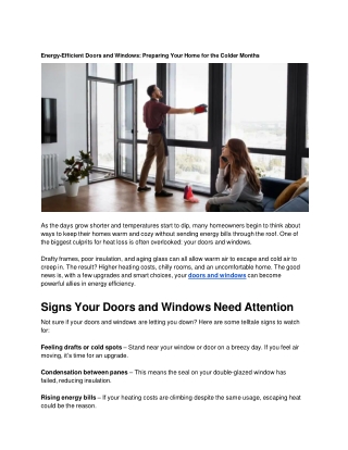 Energy-Efficient Doors and Windows_ Preparing Your Home for the Colder Months