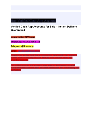 Top Site to Buy Verified Cash App Accounts Online (2025)