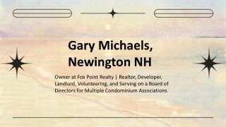 Gary Michaels (Newington, NH) - A Future-Forward Developer