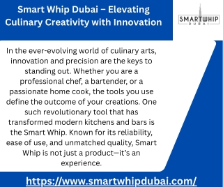 Smart Whip Dubai