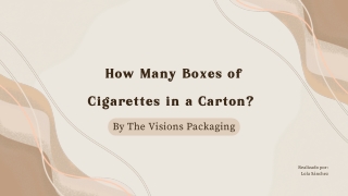 How Many Boxes of Cigarettes in a Carton?