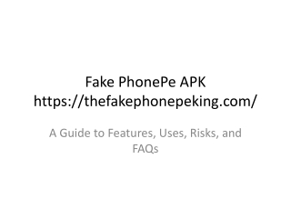 Fake PhonePe APK – Features, Risks, and Complete Guide