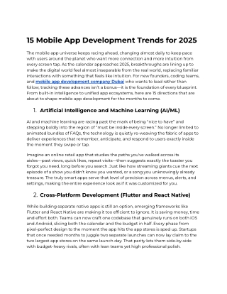 15 Mobile App Development Trends for 2025