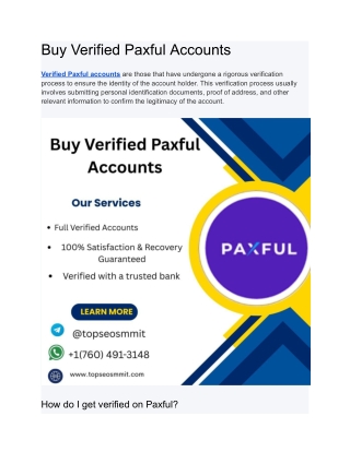 Buy Verified Paxful Accounts