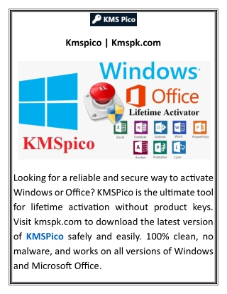 Kmspico Kmspk