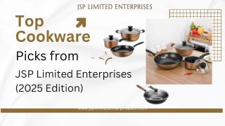 Top Cookware Picks from JSP Limited Enterprises (2025 Edition)