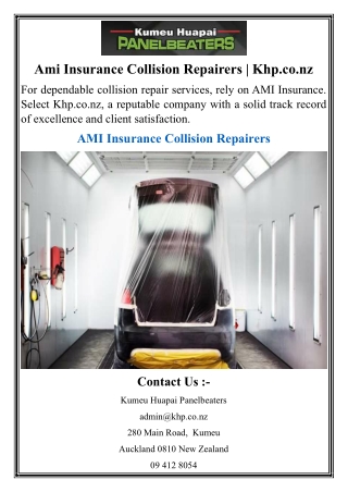 Ami Insurance Collision Repairers  Khp.co.nz