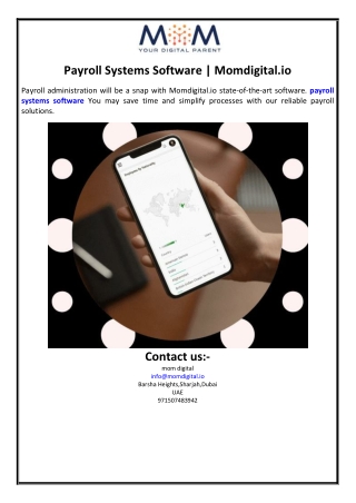 Payroll Systems Software | Momdigital.io