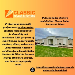 Outdoor Roller Shutters Installation  Classic Roller Shutters & Blinds