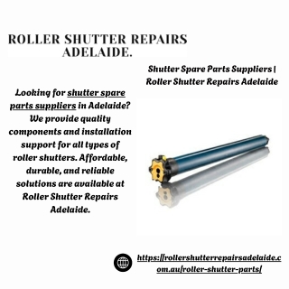 Shutter Spare Parts Suppliers  Roller Shutter Repairs Adelaide
