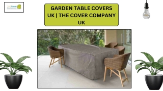 Garden Table Covers UK  The Cover Company UK
