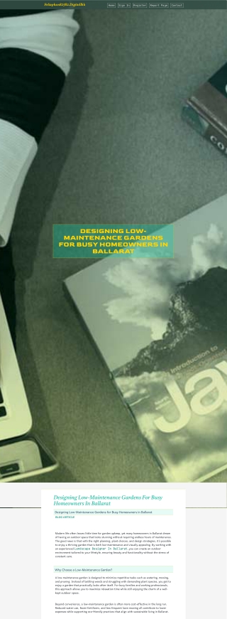 Designing Low-Maintenance Gardens for Busy Homeowners in Ballarat