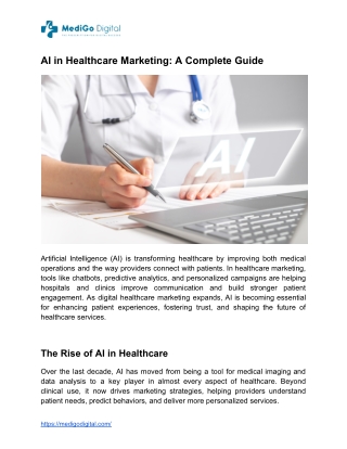 AI in Healthcare Marketing_ A Complete Guide