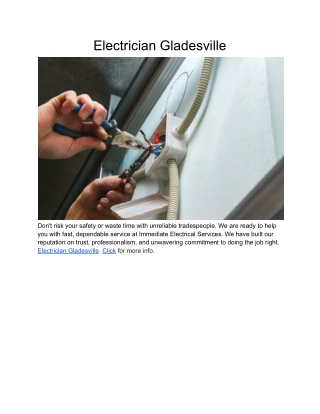 Electrician Gladesville