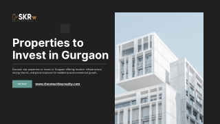 Best Properties to Invest in Gurgaon for High Returns