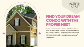 Find Your Dream Condo With The Proper Nest