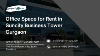 Elevate Your Business with Office Space at Suncity Business Tower, Gurgaon