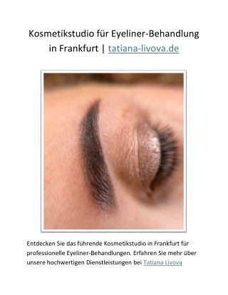 Permanent make up Frankfurt | tatiana-livova.de