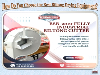How Do You Choose the Best Biltong Drying Equipment