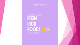 Iron-Rich Snack Ideas for Baby’s Brain & Growth