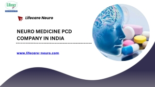 Neuro Medicine PCD Company in India