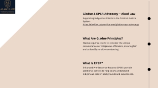 Gladue Reports & EPSR Submissions – Alawi Law Toronto