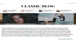 Customizable Wordpress Themes