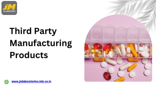 Third Party Manufacturing Products