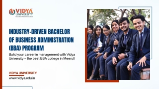 Industry-driven Bachelor of Business Administration (BBA) program