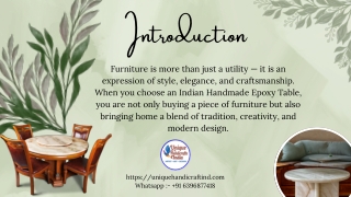 Buy Indian Handmade Epoxy Table