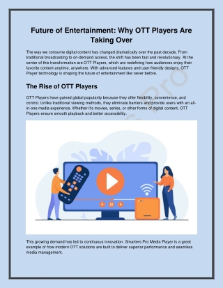Future of Entertainment: Why OTT Players Are Taking Over