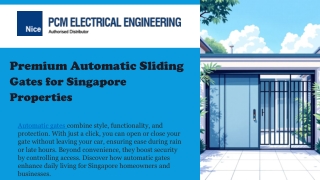 Where Can You Find Reliable Auto Gate Services in Singapore?