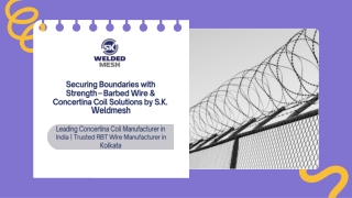Securing Boundaries with Strength – Barbed Wire & Concertina Coil Solutions by S.K. Weldmesh