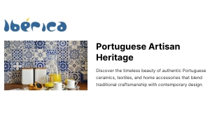Portuguese Artisan Heritage
