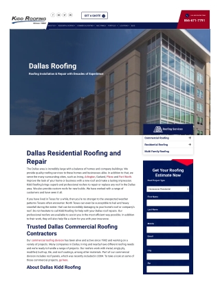 Dallas Residential Roofing and Repair