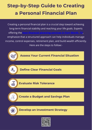 Step-by-Step Guide to Creating a Personal Financial Plan