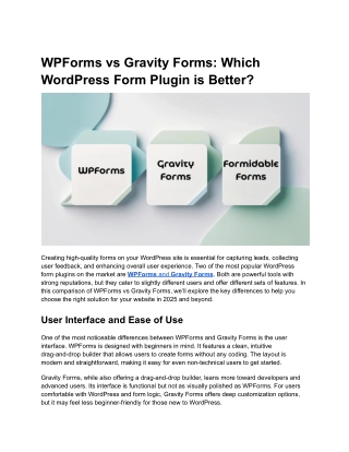 WPForms vs Gravity Forms_ Which WordPress Form Plugin is Better