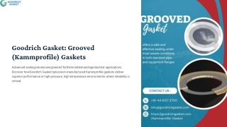 High-Performance Grooved Gasket for Industrial Sealing with Reliability