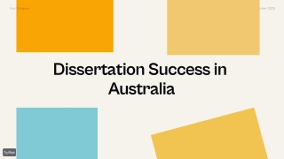 Dissertation Success in Australia
