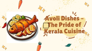 Avoli Fish Specials: Traditional and Modern Dishes to Relish