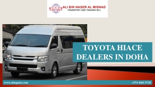 TOYOTA HIACE DEALERS IN DOHA