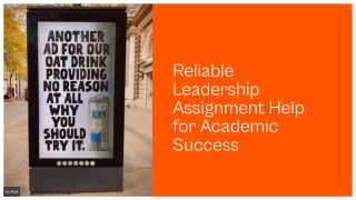Reliable Leadership Assignment Help for Academic Success