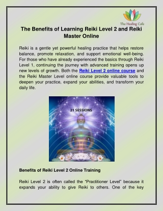 Reiki Level 2 online cour