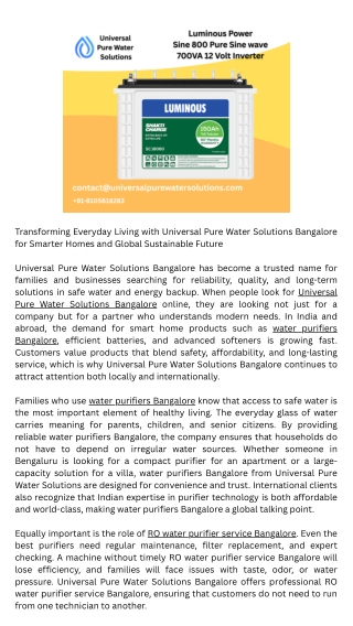 Inverter battery Bangalore