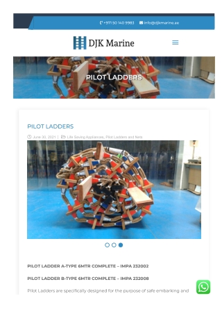 Pilot Ladder Supplier UAE